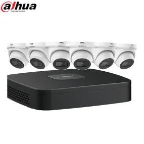 Dahua / IP Camera Kit / 6 x 4MP Mini Eyeball / 2.8mm Fixed Lens / 8-Channel / 4k NVR / 2TB HDD / IP67 / Starlight / DH-N484E62B