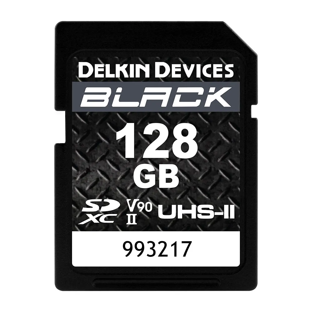 Delkin Devices 128GB BLACK UHS-II Rugged SDXC Memory Card V90