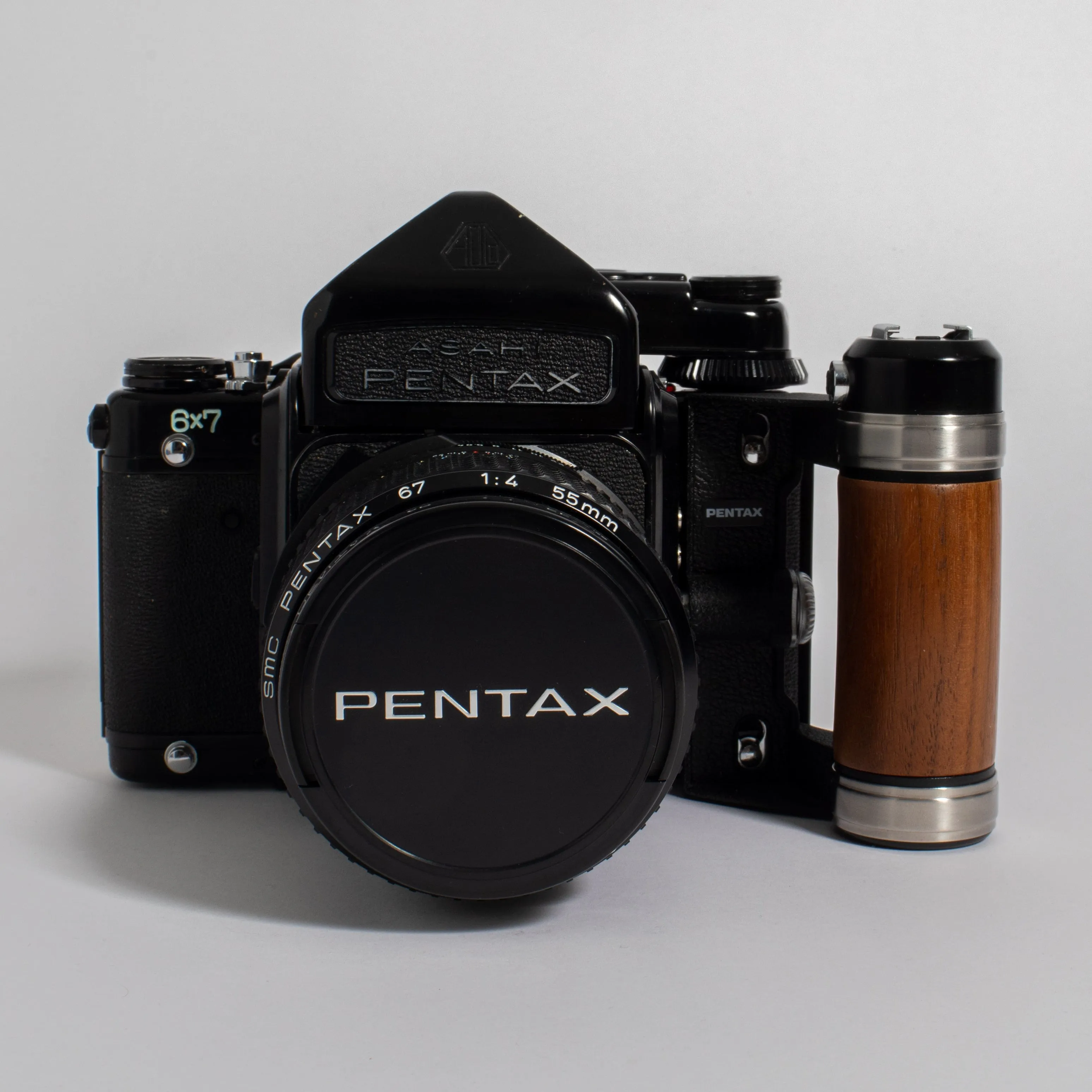 Fresh CLA: Pentax 6x7 MLU with SMC Pentax 67 55mm f/4 Lens, Auto Extension Tube, and TTL Prism Finder