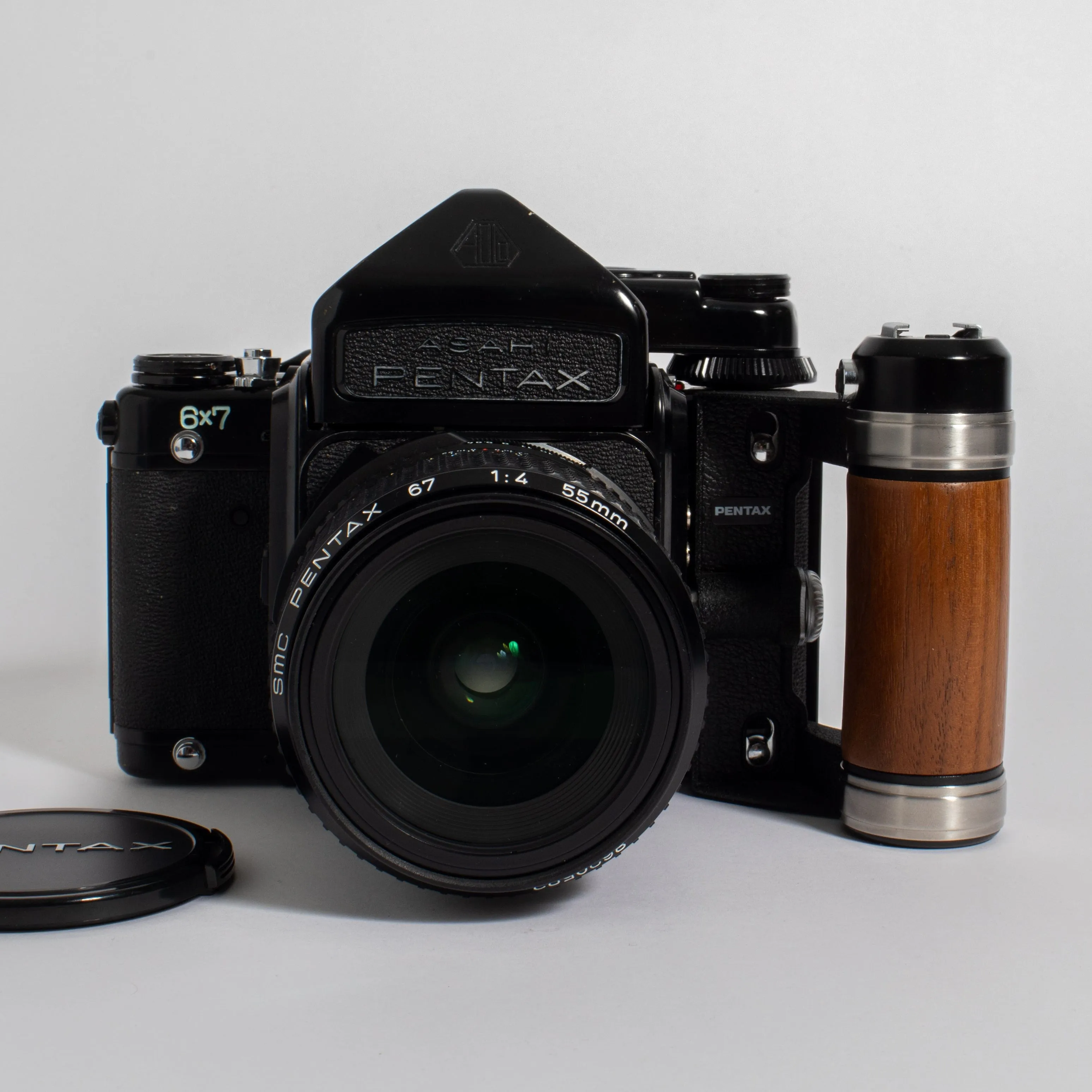 Fresh CLA: Pentax 6x7 MLU with SMC Pentax 67 55mm f/4 Lens, Auto Extension Tube, and TTL Prism Finder