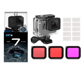 GoPro HERO7 Filter Bundle w/ Waterproof Housing Case