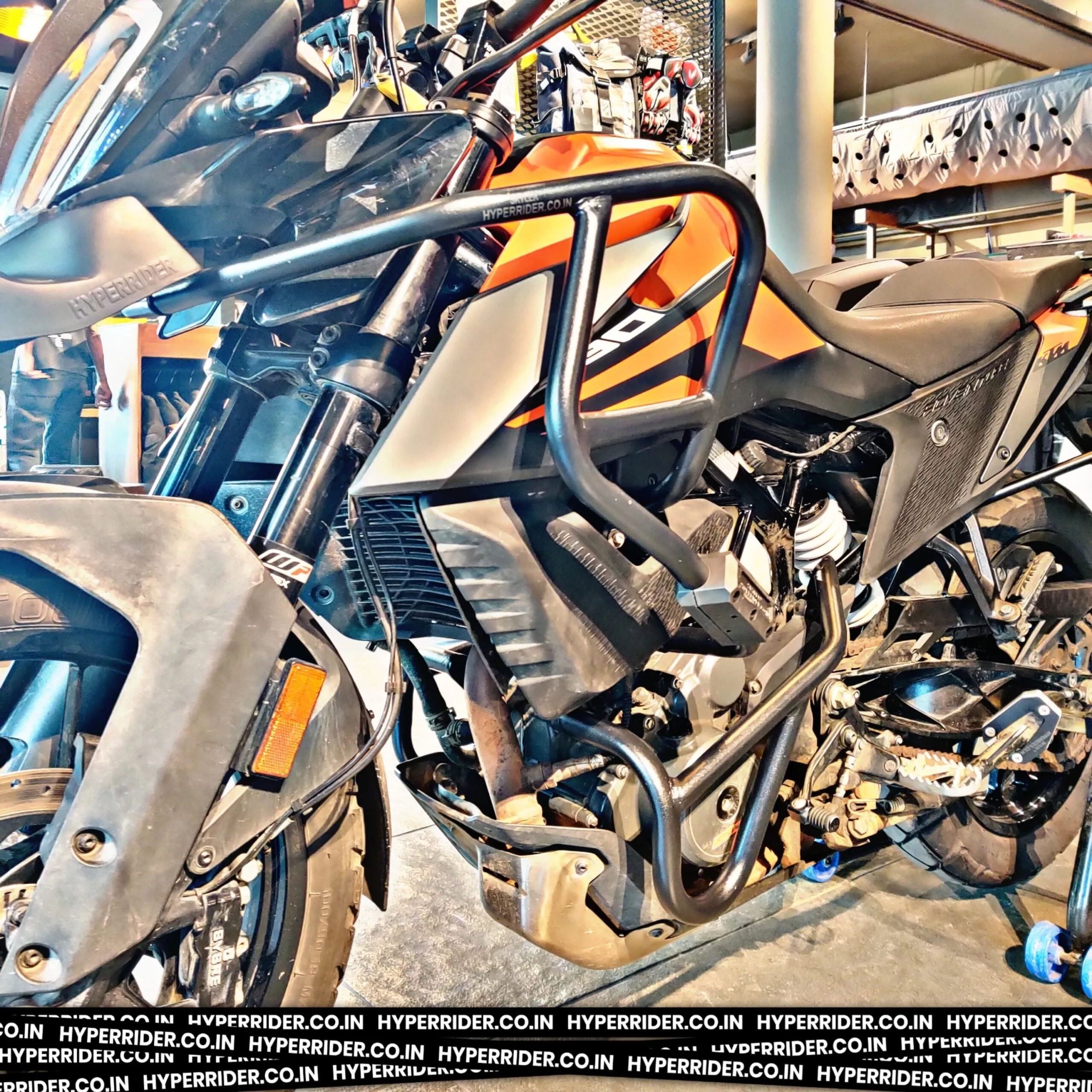 Hyperrider KTM Adventure 390 250 Crash Guard Type 2 Black (HRADV022S)