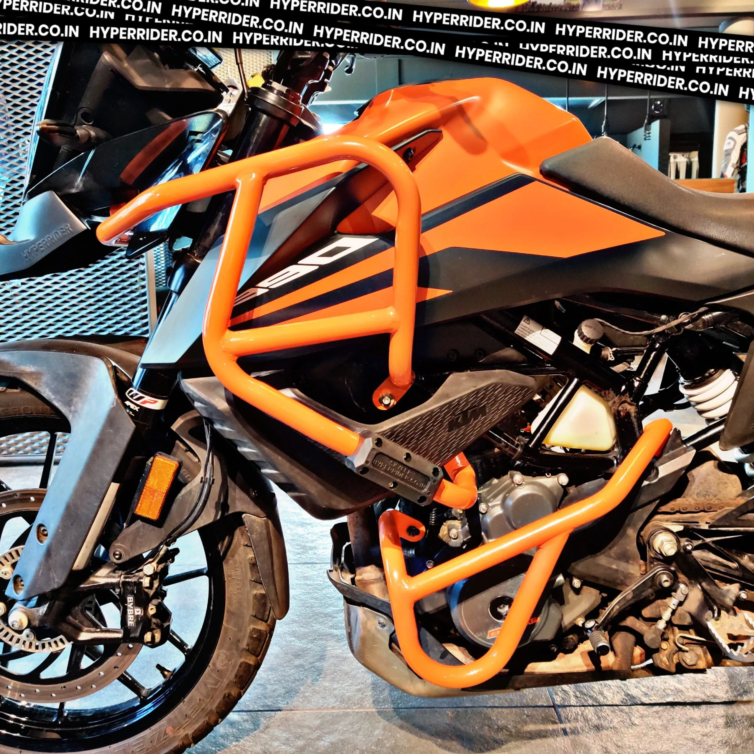 Hyperrider KTM Adventure 390 250 Crash Guard Type 2 Black (HRADV022S)