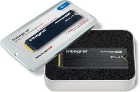 Integral Advantage PRO 1 2TB NVMe SSD – M.2 2280, PCIe Gen4x4, Up to 7400MB/s Read & 6700MB/s Write Speeds