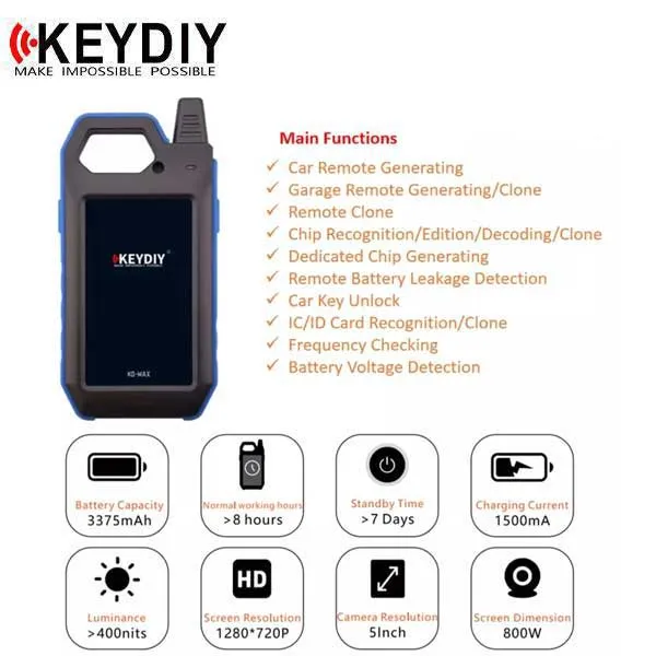 KEYDIY - KD-MAX - Key Tool & Remote Generator