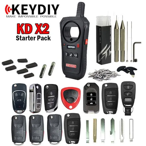 KEYDIY - KD-X2 KD X2 - Remote Maker / Cloning Tool – Starter Pack Bundle