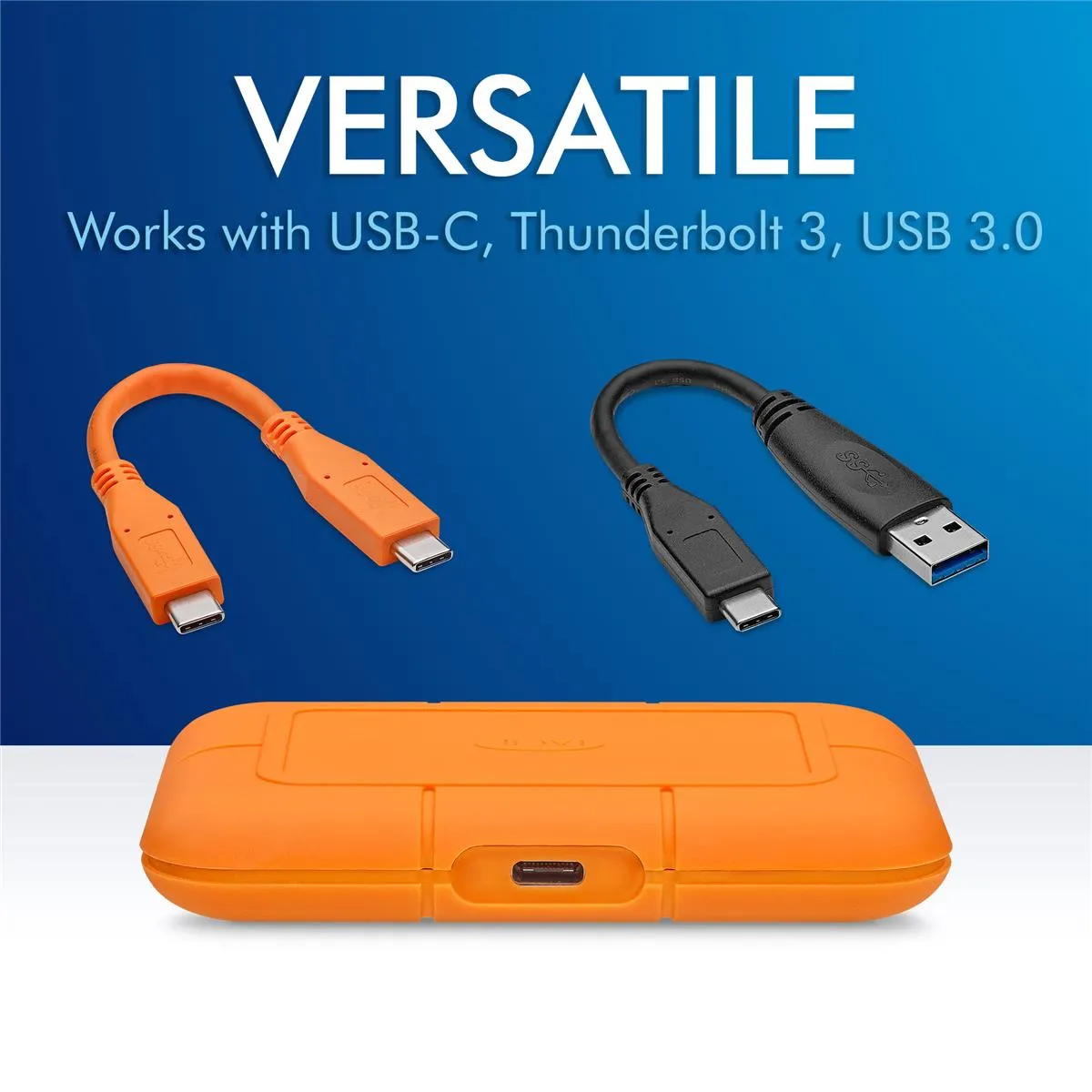 LaCie Rugged SSD External Solid State Drive Thunderbolt 3 2TB