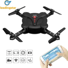 LeadingStar FPV Camera RC Quadcopter with Live Video Foldable Aerofoil Wifi Control UAV 6-Axis Gyro Gravity Sensor RTF Drone z30