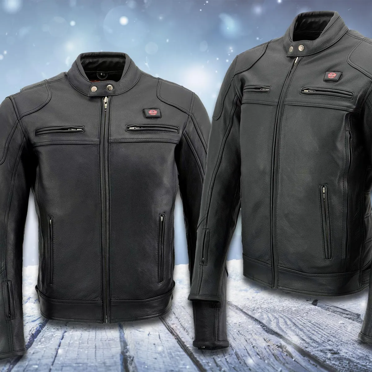 Milwaukee Leather Heated Jacket for Men's All Seasons Black Cool-Tec