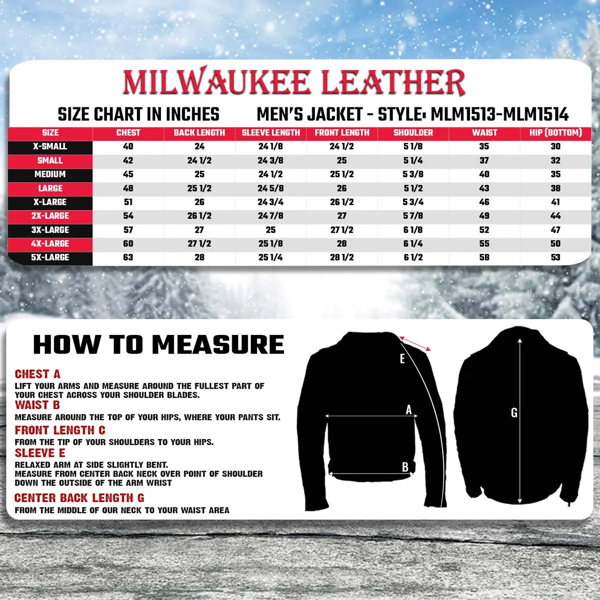 Milwaukee Leather Heated Jacket for Men's Black Cowhide Leather -