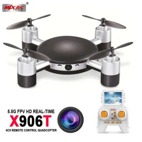 MJX X906T 5.8G FPV RC Drone with HD Camera Built In 2.31 Inches LCD Screen 3D Flips Wind Resistance RC Quadcopter