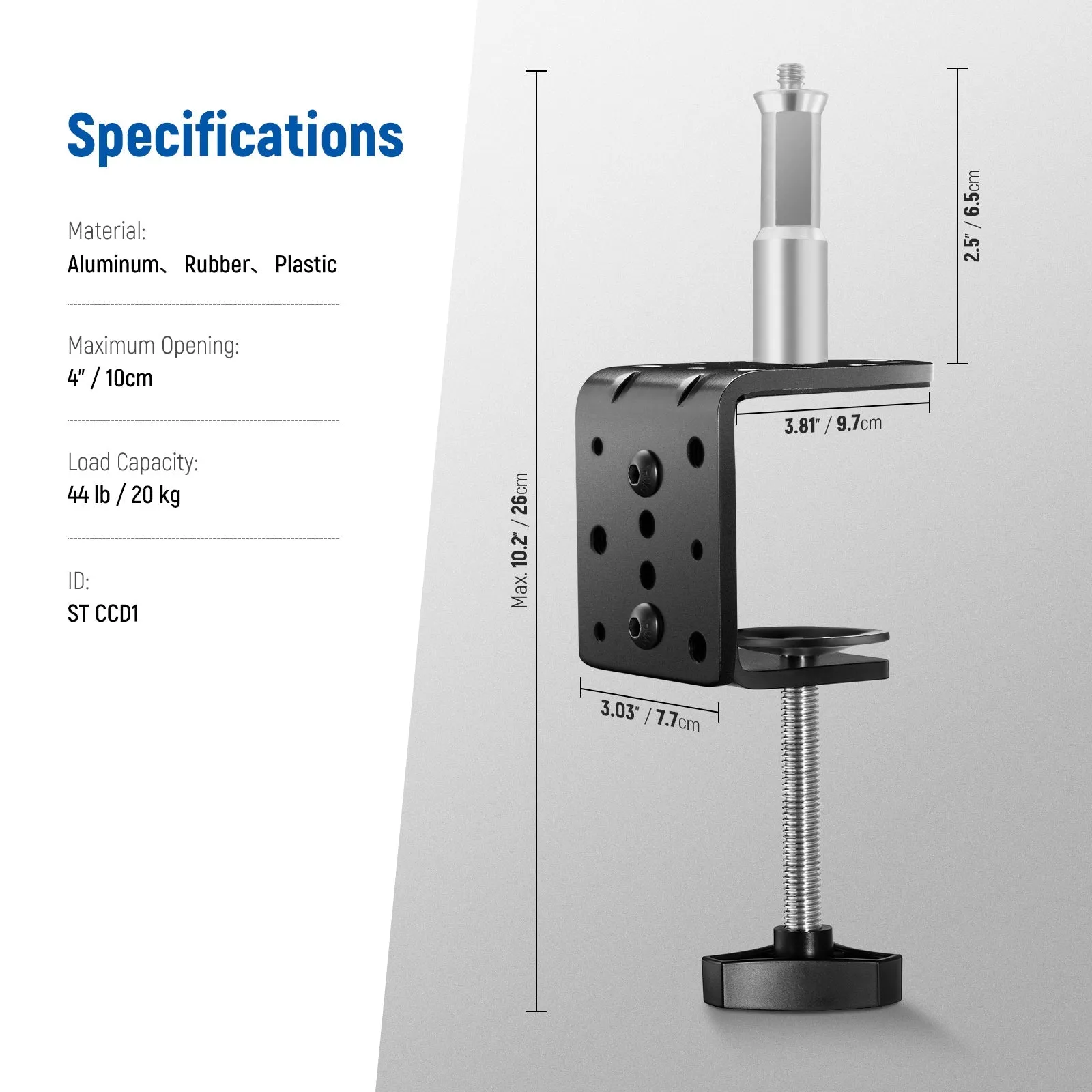 NEEWER ST-CCD1 Heavy Duty C Desk Clamp