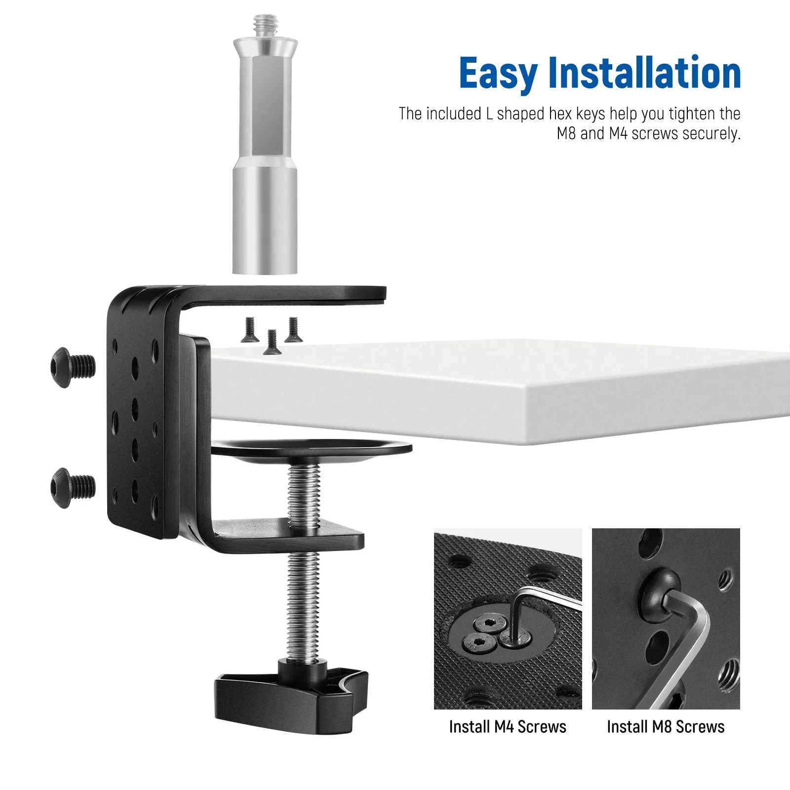 NEEWER ST-CCD1 Heavy Duty C Desk Clamp