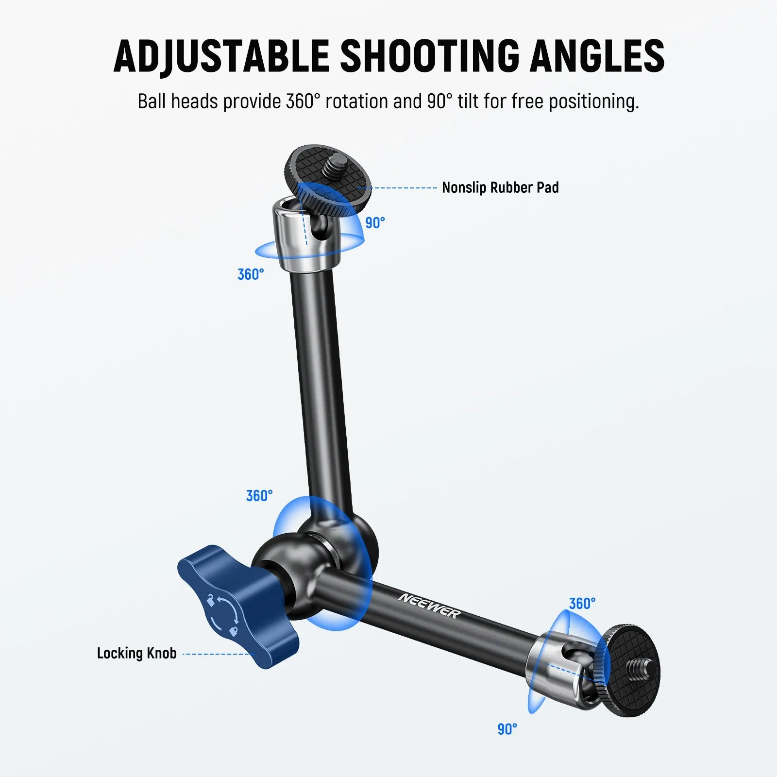 Certainly! Here’s an optimized title for the e-commerce product:

**NEEWER ST08 9.8 (25cm) Adjustable Aluminum Alloy Magic Arm for Photography and Videography**

This title clearly communicates the products key features while enhancing its appeal for potential buyers.