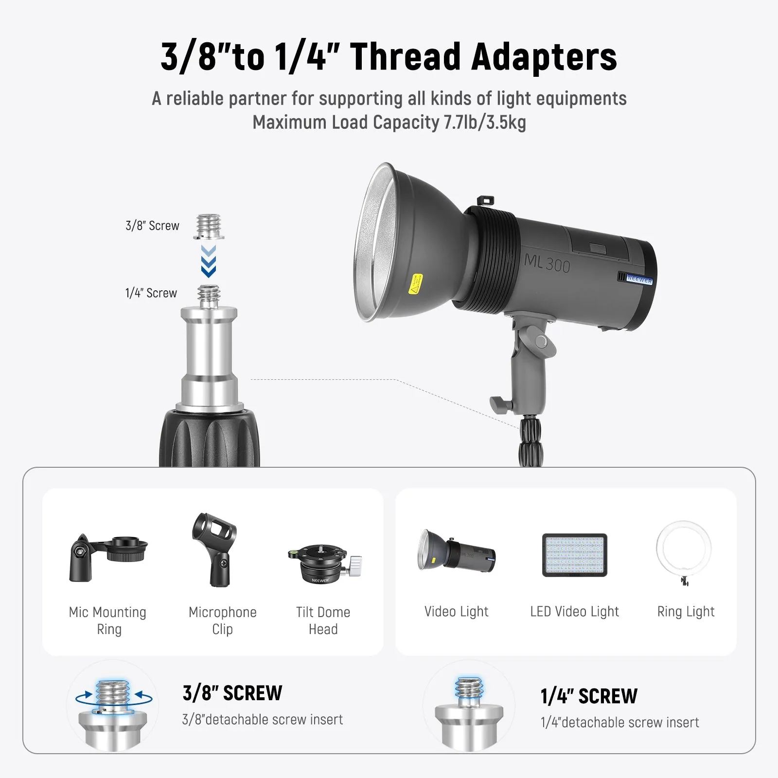 NEEWER ST210RA Aluminium Alloy Light Stand