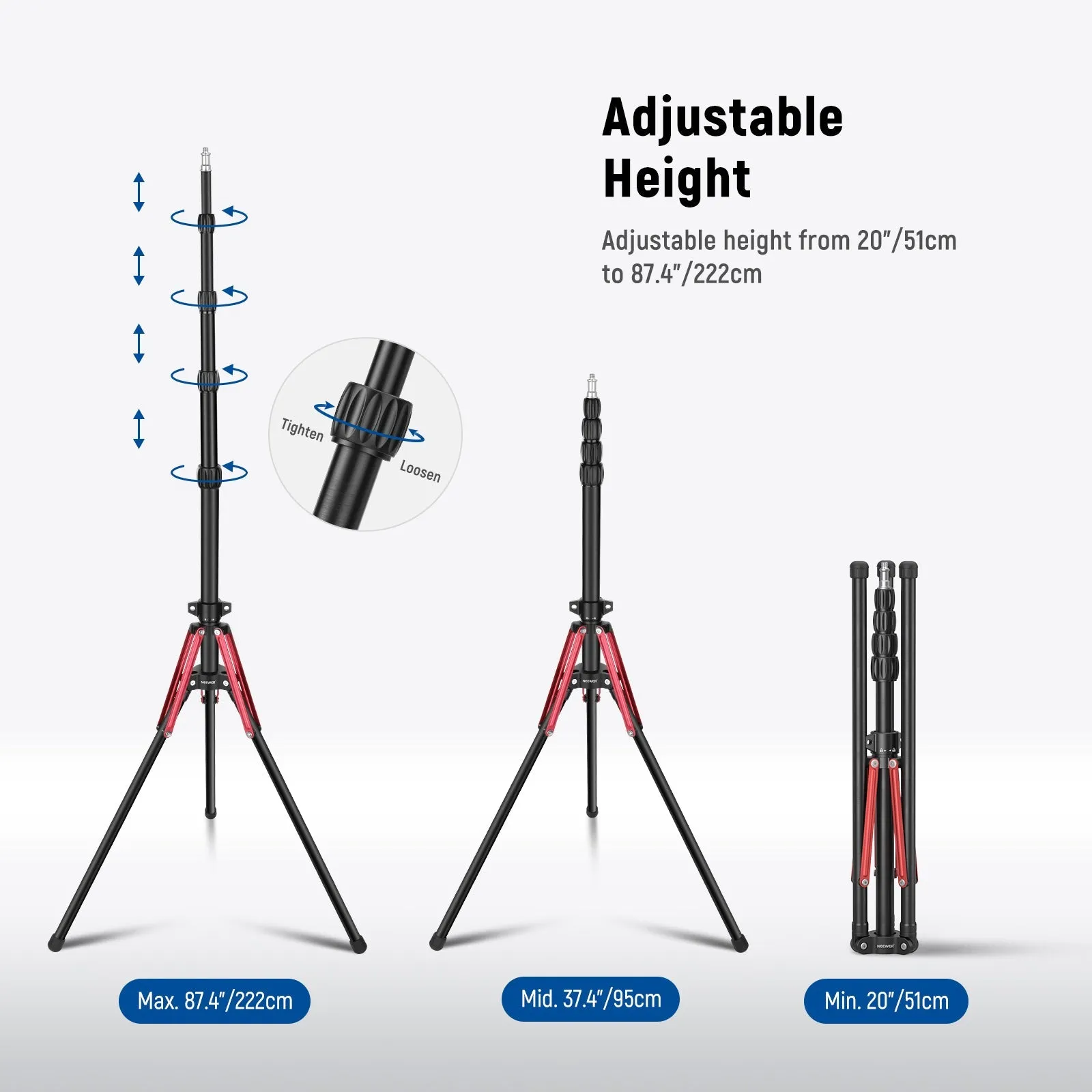 NEEWER ST210RA Aluminium Alloy Light Stand