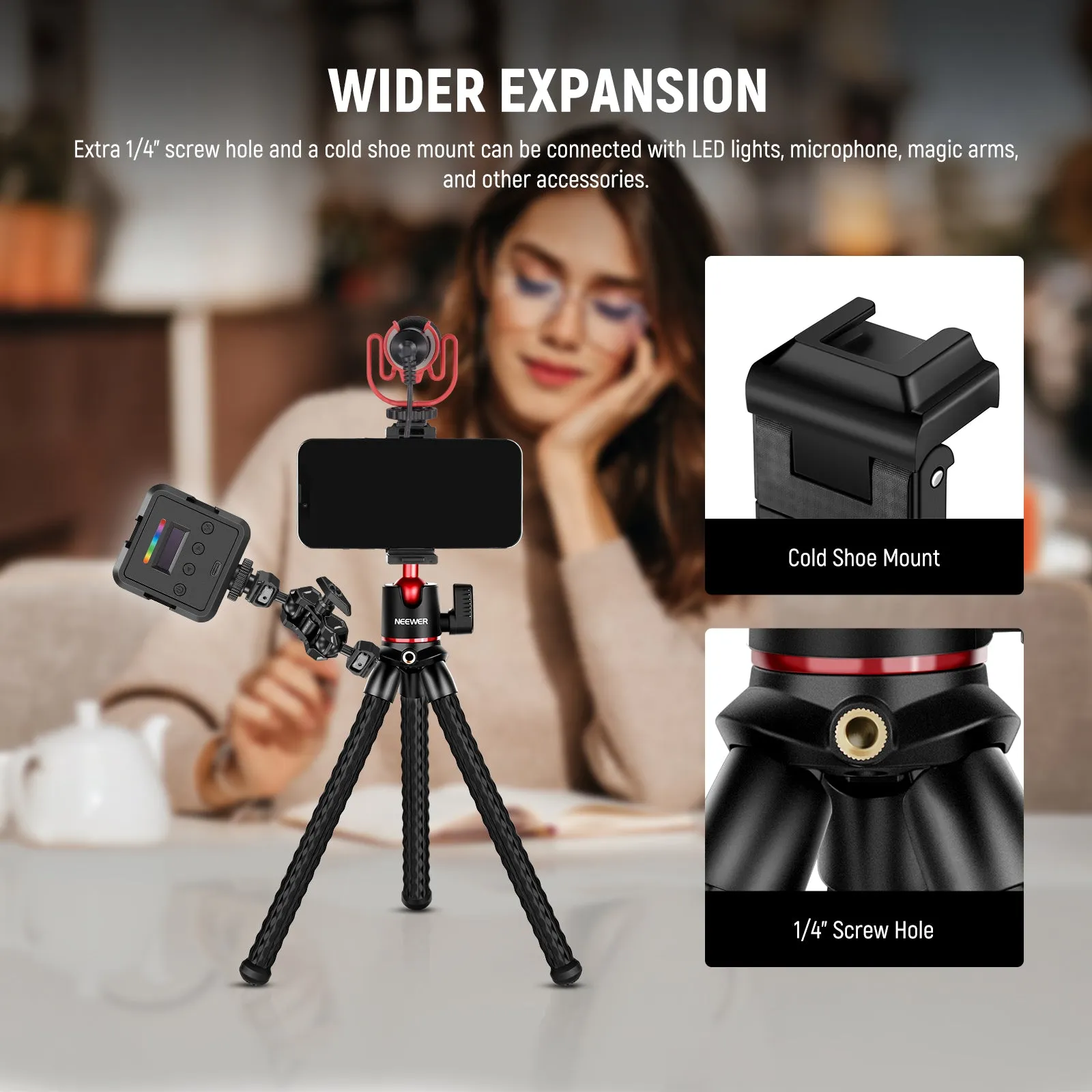 NEEWER T30 Flexible Tripod Kit