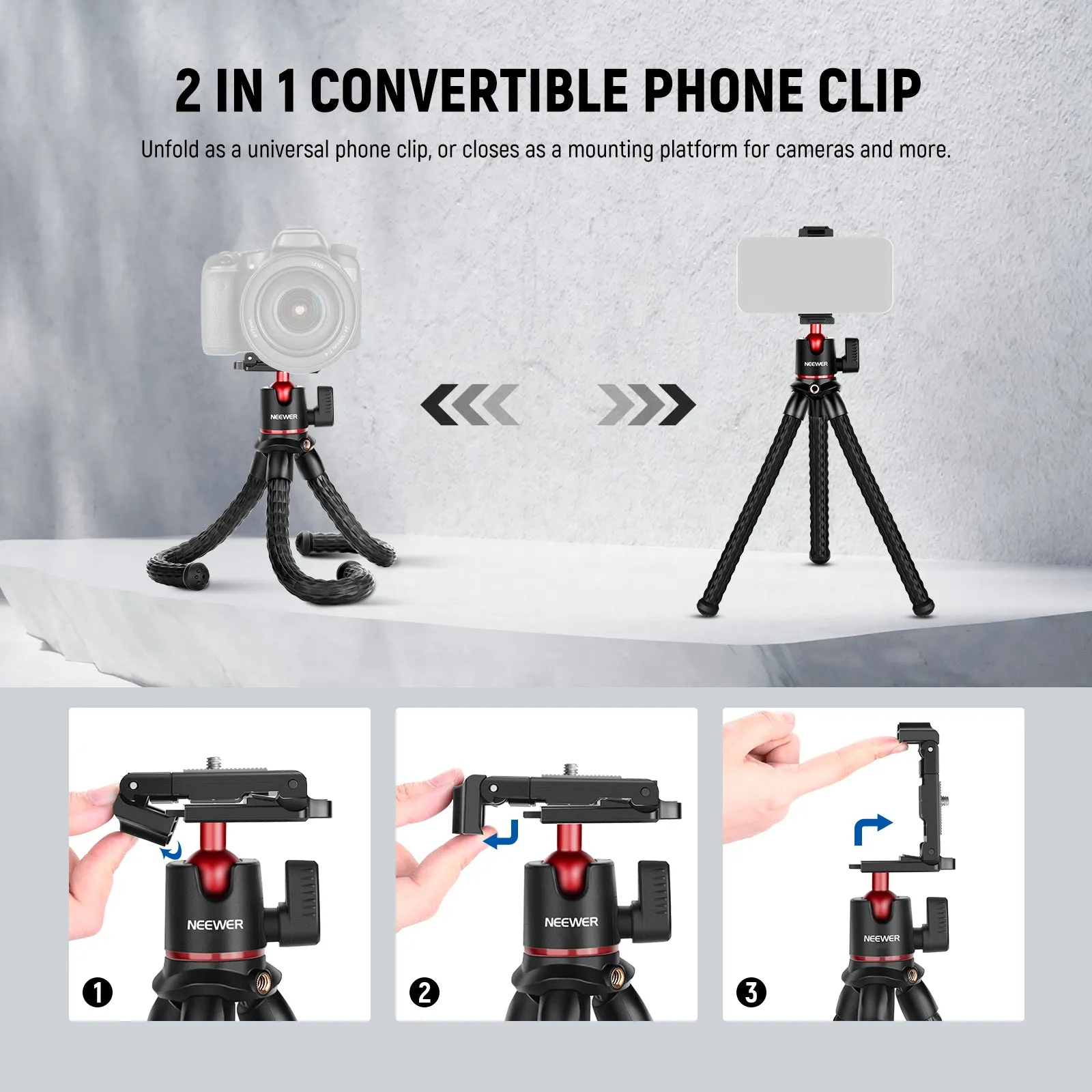 NEEWER T30 Flexible Tripod Kit