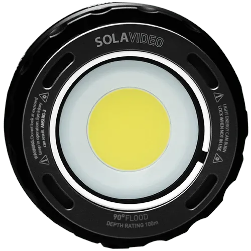 NEW - Sola Underwater Head - Flat Port, 90  CRI