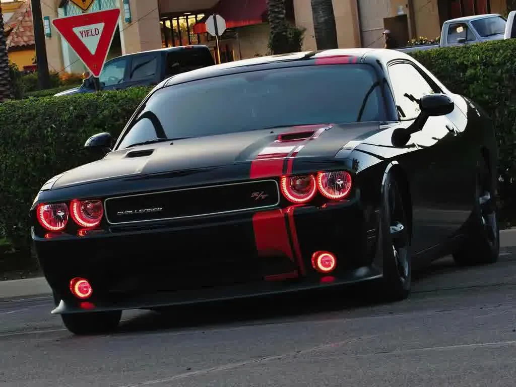 Oracle Headlight & Fog Light  LED Halo Kit Dodge Challenger (08-14) [Surface Mount] Dynamic ColorSHIFT