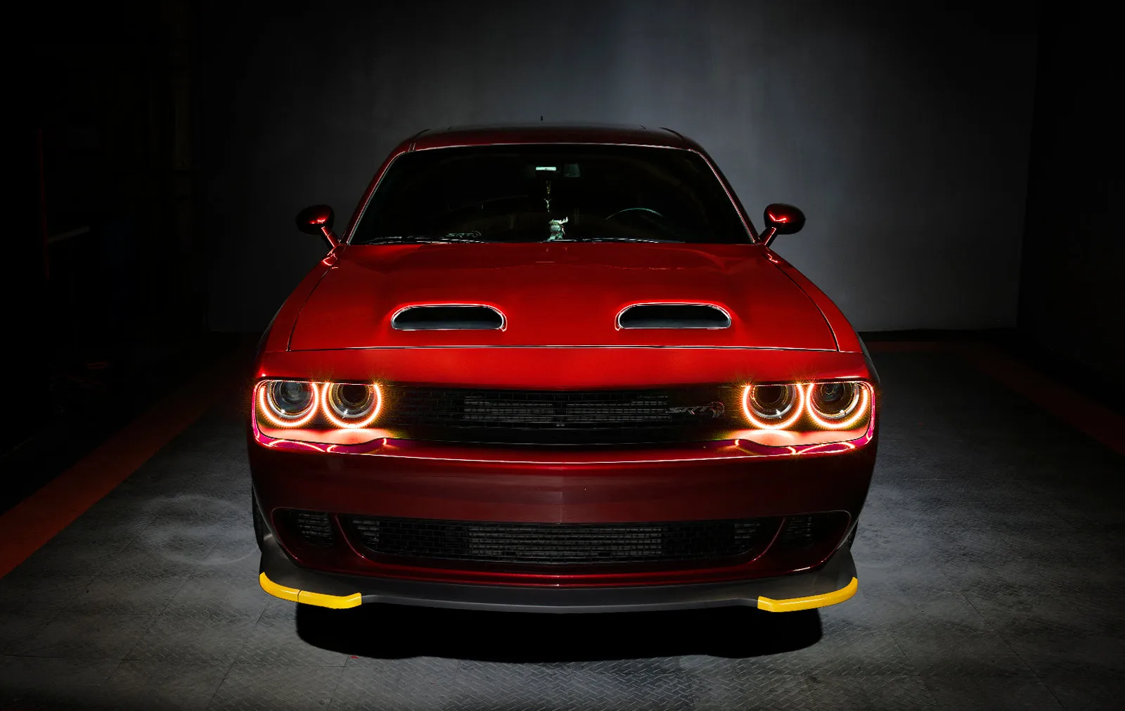 ORACLE Lighting 2015-2023 Dodge Challenger Dynamic ColorSHIFT Headlight Halo Kit - Surface Mount