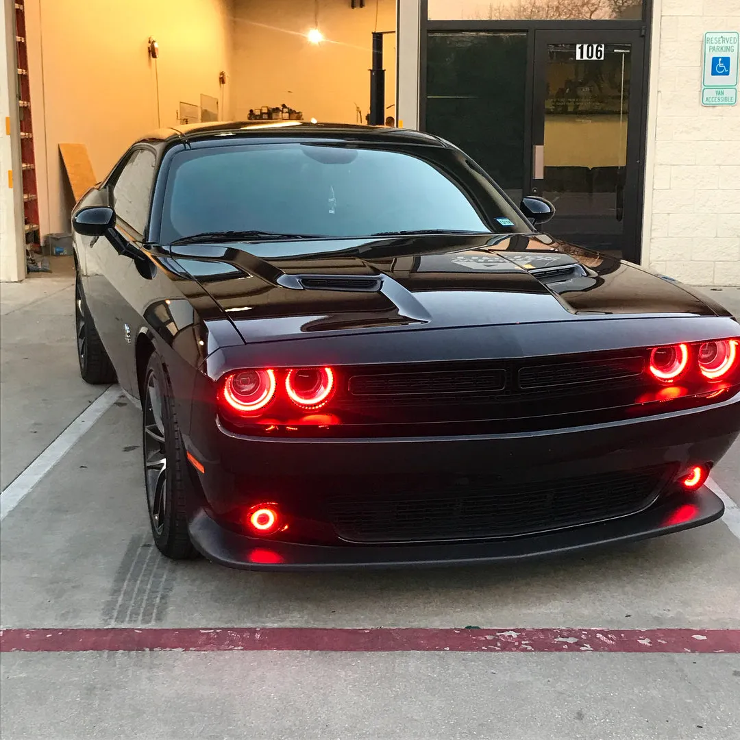 ORACLE Lighting 2015-2023 Dodge Challenger Dynamic ColorSHIFT Headlight Halo Kit - Surface Mount