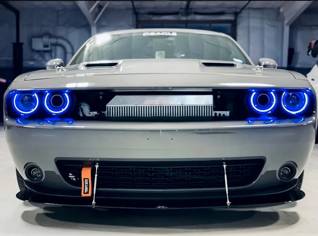 ORACLE Lighting 2015-2023 Dodge Challenger Dynamic ColorSHIFT Headlight Halo Kit - Surface Mount