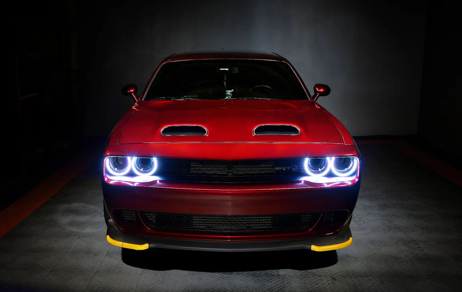 ORACLE Lighting 2015-2023 Dodge Challenger Dynamic ColorSHIFT Headlight Halo Kit - Surface Mount