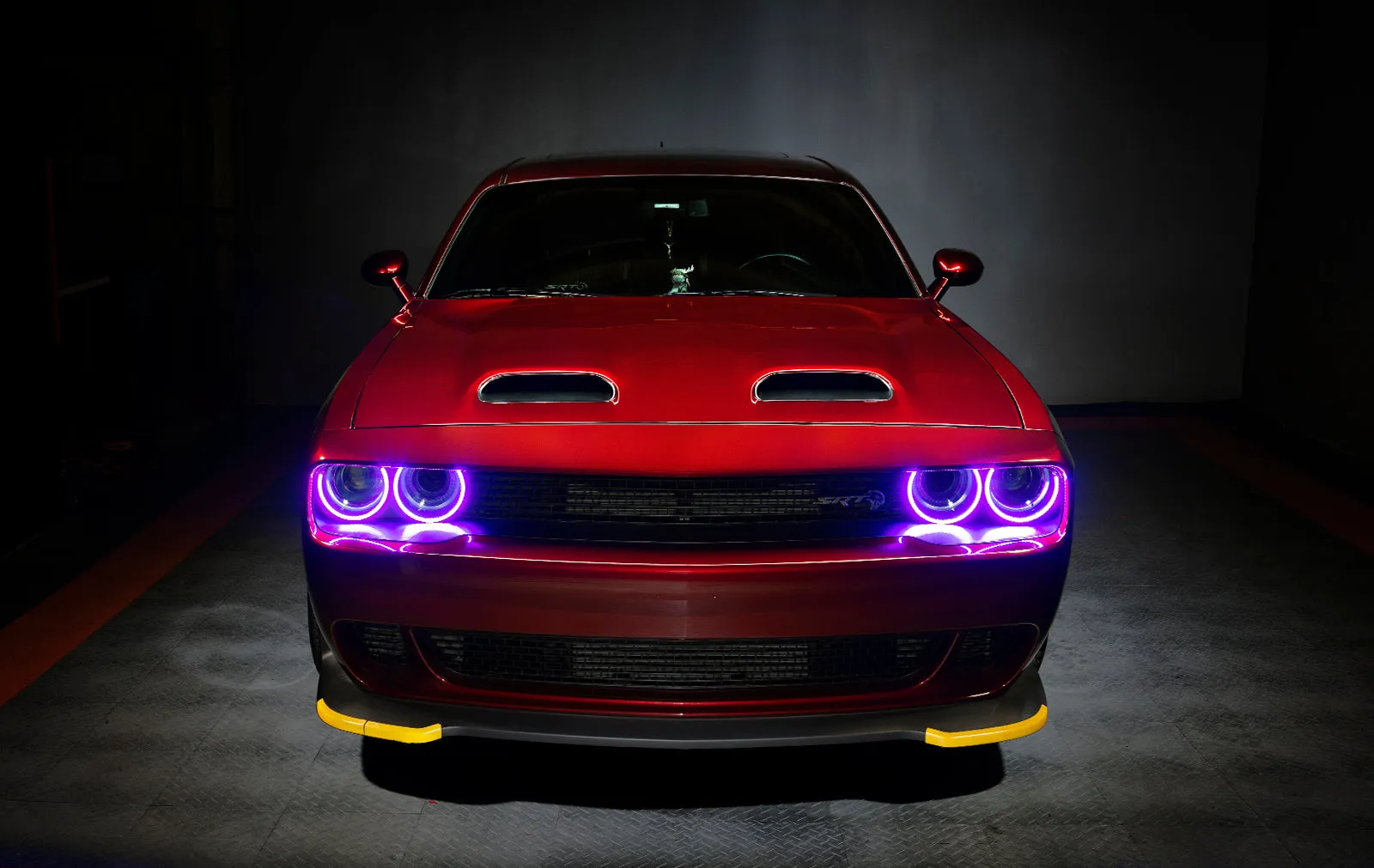 ORACLE Lighting 2015-2023 Dodge Challenger Dynamic ColorSHIFT Headlight Halo Kit - Surface Mount