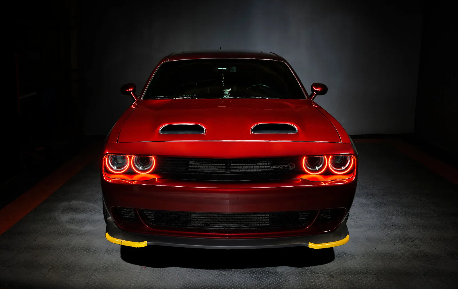 ORACLE Lighting 2015-2023 Dodge Challenger Dynamic ColorSHIFT Headlight Halo Kit - Surface Mount