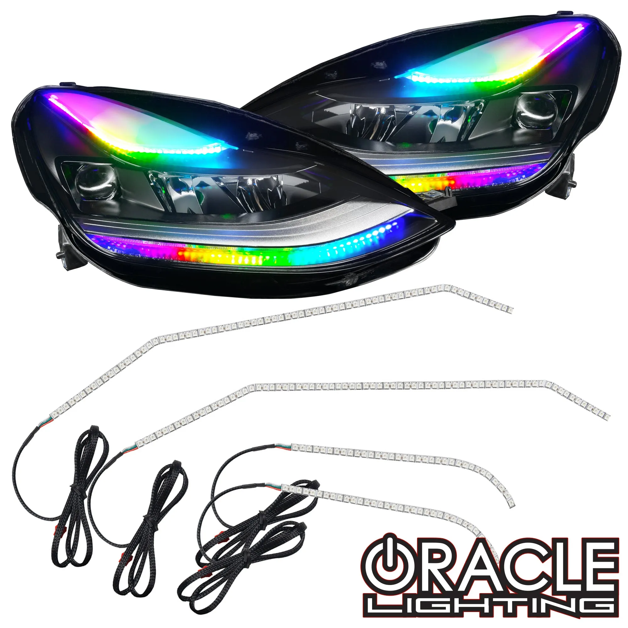 ORACLE Lighting 2021  Tesla Model 3 Dynamic ColorSHIFT Headlight DRL Upgrade