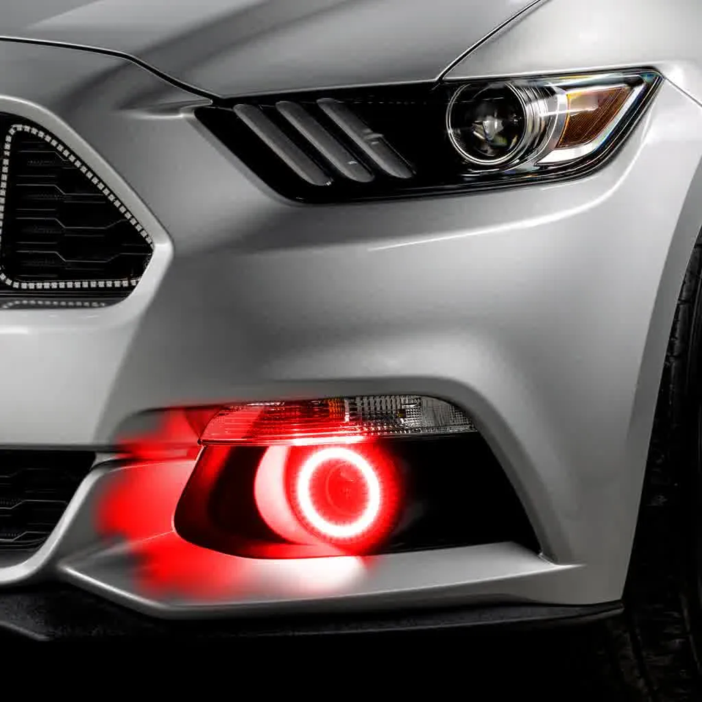 Oracle Projector Fog Light  LED Halo Kit Ford Mustang (15-17) [Surface Mount] Dynamic ColorSHIFT