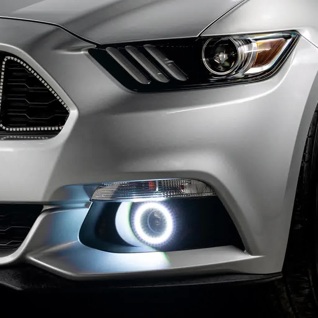 Oracle Projector Fog Light  LED Halo Kit Ford Mustang (15-17) [Surface Mount] Dynamic ColorSHIFT