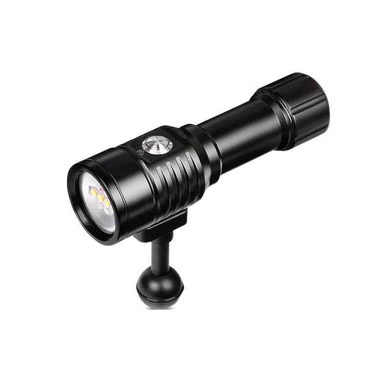 Orcatorch D820V Compact Diving Video Light with White UV Red Light