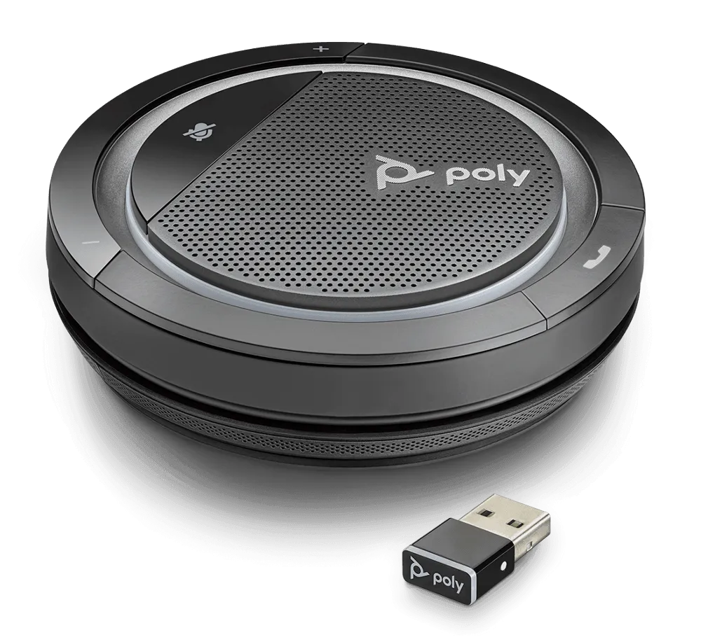 Poly (Plantronics) Calisto 5300 CL5300 USB-A/BT600 Dongle Bluetooth Speakerphone(2 Years Manufacture Local Warranty In Singapore)-EOL