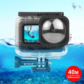 PULUZ 40m Waterproof Housing Protective Case with Buckle Basic Mount & Screw for GoPro HERO12 Black /11 Black /11 Black Mini /10 Black /9 Black Max Lens Mod(Transparent)