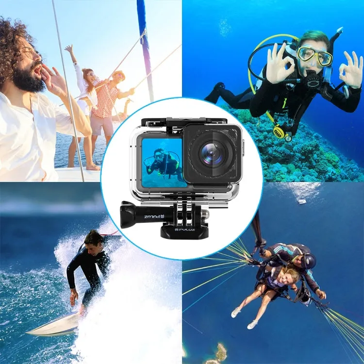 PULUZ 61m Underwater Waterproof Housing Diving Case for DJI Osmo Action, with Buckle Basic Mount & Screw