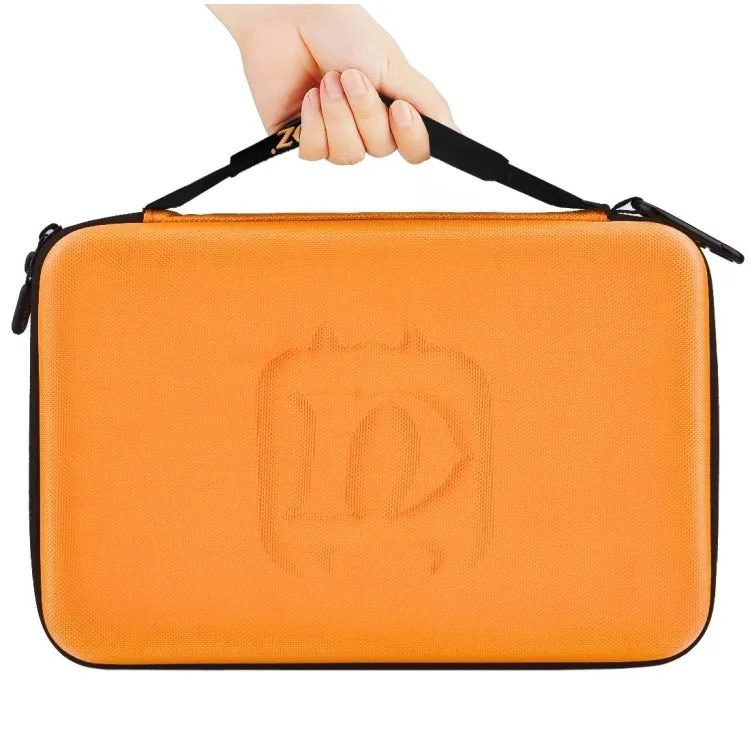 PULUZ Waterproof Carrying and Travel Case for for GoPro, Insta360, DJI and Other Action Cameras Accessories, Large Size: 32cm x 22cm x 7cm(Orange)