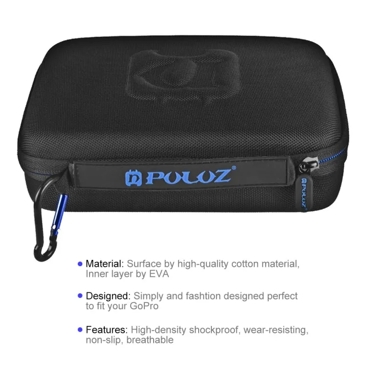 PULUZ Waterproof Carrying and Travel Case for for GoPro, Insta360, DJI and Other Action Cameras Accessories, Medium Size: 23cm x 17cm x 7cm