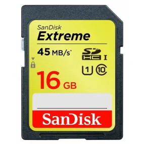 SanDisk EXTREME® CLASS 10 SDHC CARDS Read 45MB/s Write Speed 300x