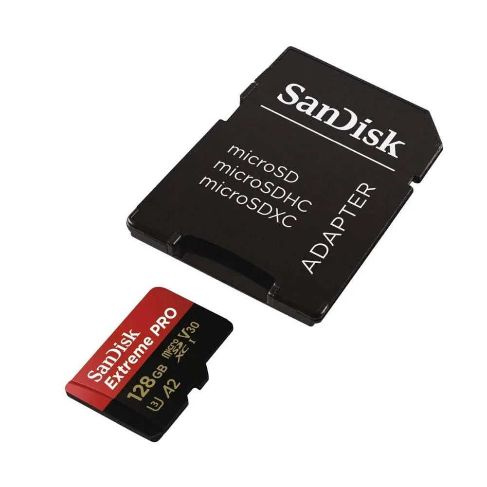 SanDisk Extreme Pro 128GB microSDXC U3 Memory Card