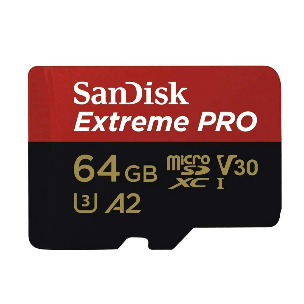 SanDisk Extreme Pro 64GB microSDXC U3 Memory Card