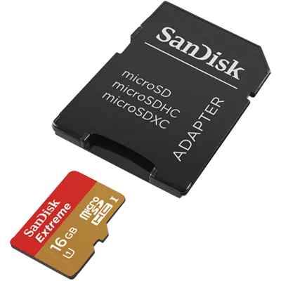 SanDisk EXTREME®MICRO SDHC CLASS 10 CARDS Read 45MB/s Write Speed 300x