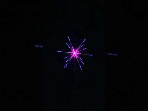 Solar powered firework starburst led light multicolour