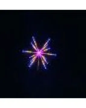 Solar powered firework starburst led light multicolour