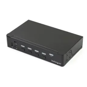 StarTech.com 4-Port DisplayPort KVM Switch - DP KVM Switch with Built-in USB 3.0 Hub for Peripherals - 4K 30 Hz