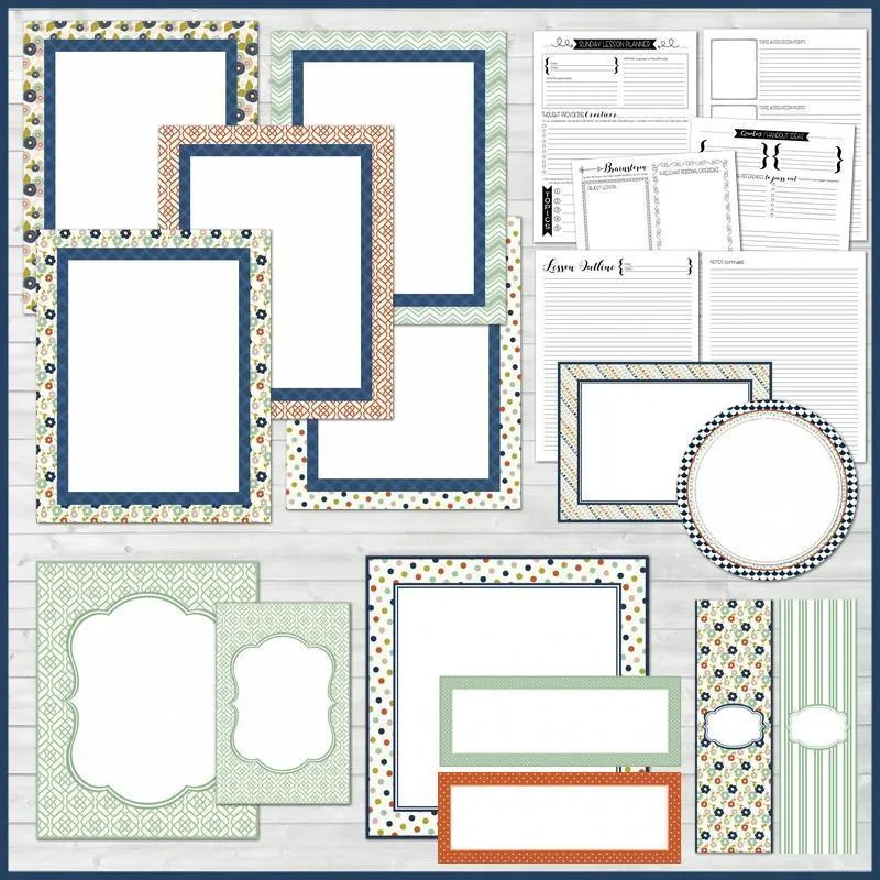 Sunday Lesson Kit #10 {Blank Editable Template} PRINTABLE