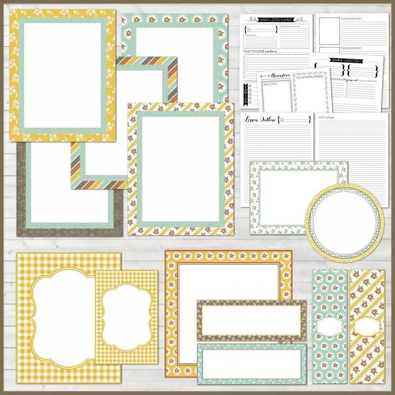 Sunday Lesson Kit #11 {Blank Editable Template} PRINTABLE