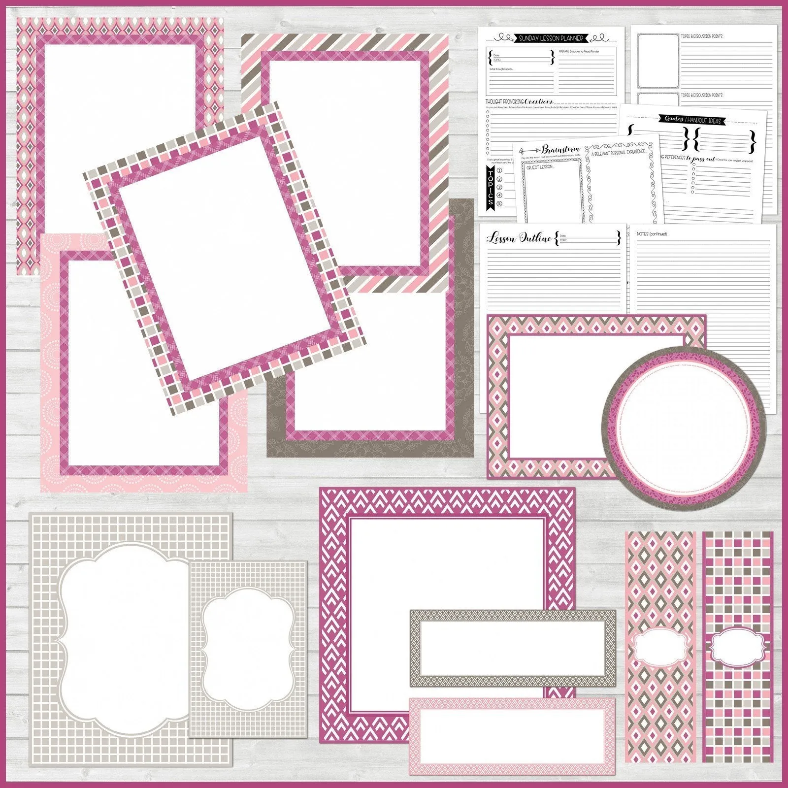 Sunday Lesson Kit BUNDLE B (Kits 4, 5 & 6} PRINTABLE