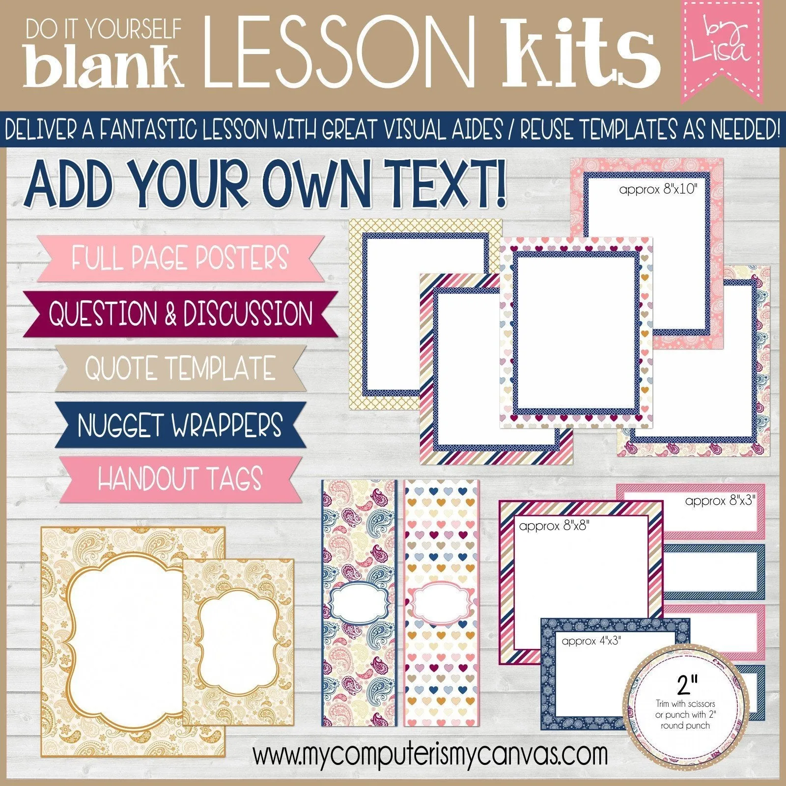 Sunday Lesson Kit BUNDLE C (Kits 7, 8 & 9} PRINTABLE